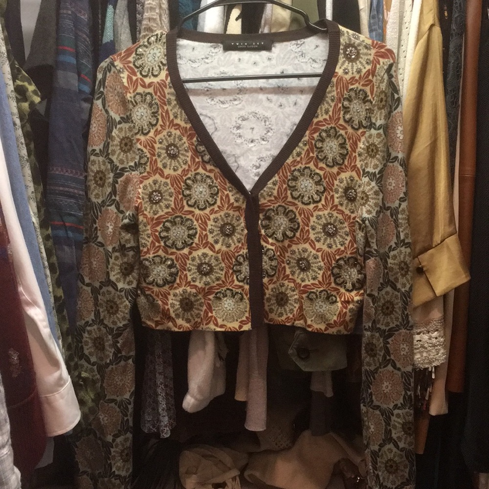 Twinset short cardigan size M
